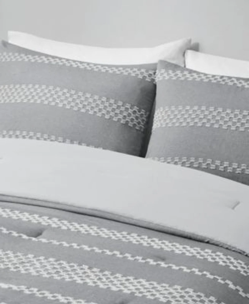 Madison Park Drew 5 Pc. Clipped Jacquard Comforter Set