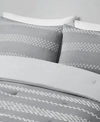 Madison Park Drew 5 Pc. Clipped Jacquard Comforter Set