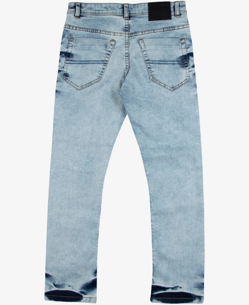 Big Boy's Light Washed Distressed Stretch Jeans - Child