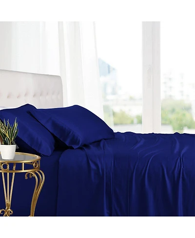 Egyptian Linens Olympic Queen Bed Sheet Set - 100% Bamboo Viscose