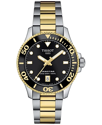Tissot Women's Swiss Seastar 1000 Two-Tone Stainless Steel Bracelet Watch 36mm