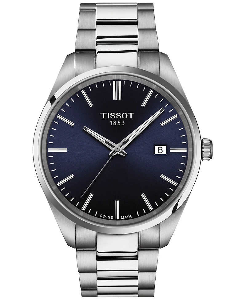 Tissot Men's Swiss Pr 100 Stainless Steel Bracelet Watch 40mm