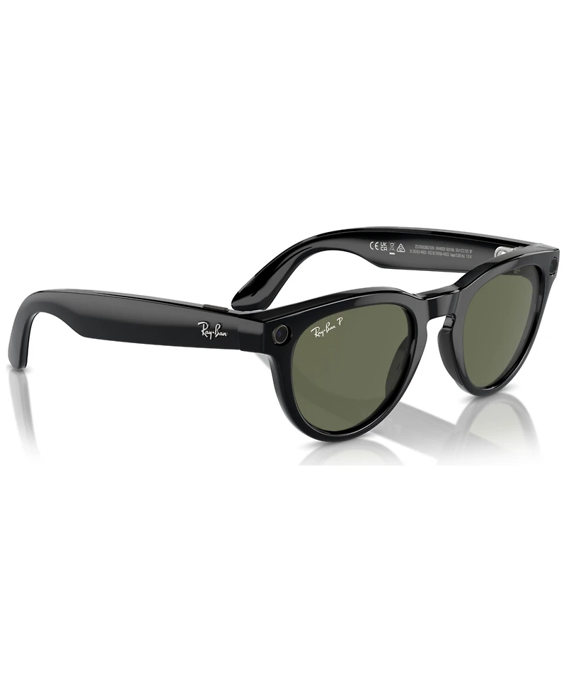 Ray-Ban Unisex Ai Meta Gen1 Headliner Polarized Sunglasses, RW4009