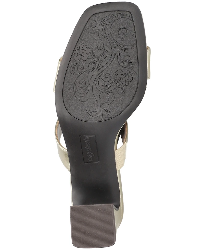 Easy Street Women's Clovelle Slip-On Block Heel Sandals