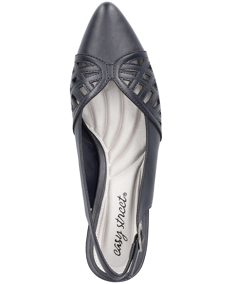 Easy Street Women's Bizzy Buckle Slingback Pumps