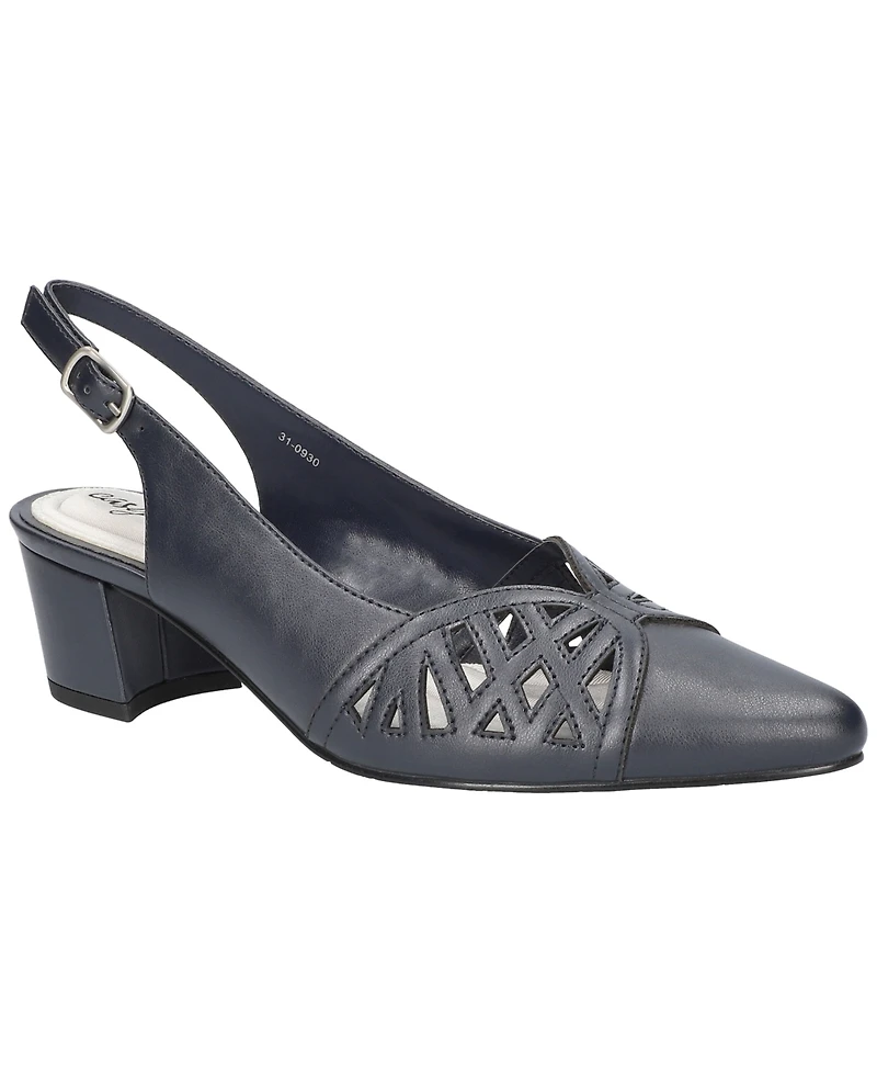 Easy Street Women's Bizzy Buckle Slingback Pumps