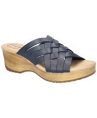 Easy Street Women's Rosanna Slip-On Slip Resistant Wedge Sandals