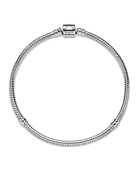 Pandora Moments Sterling Silver Barrel Clasp Snake Chain Bracelet