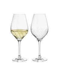 Rosendahl Holmegaard Cabernet Lines 12.2 oz White Wine Glasses, Set of 2