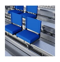 Set Of 2 500 Lb. Rated Lightweight Stadium Chair With Ultra-Padded Seat