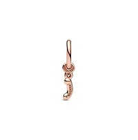 Pandora 14k Rose Gold-Plated Script Alphabet Dangle Charm - Gold