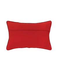 Be Merry Cardinal 14" x 22" Printed and Embroidered Throw Pillow