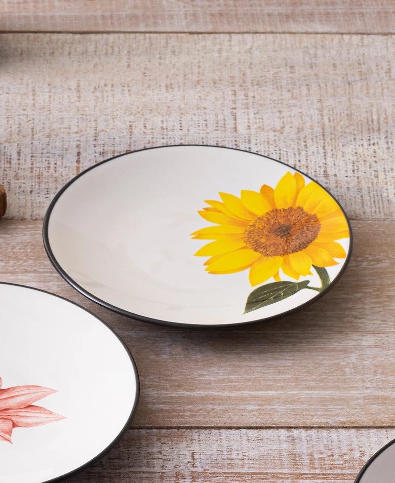 Noritake Colorwave Floral Appetizer Plates, Set of 4