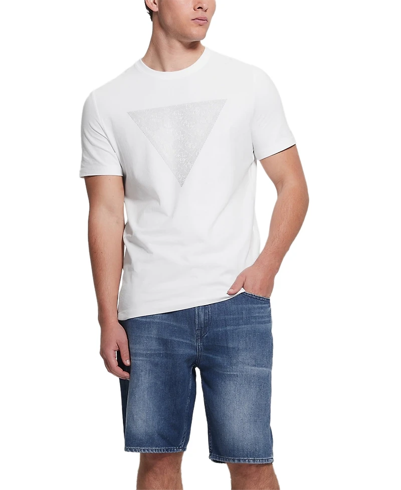 Guess Men's Eco Triangle Crewneck Tee
