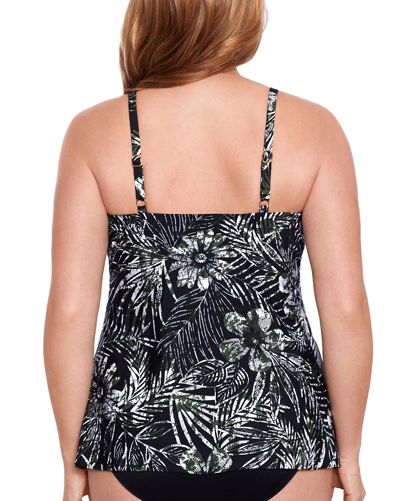 Miraclesuit Plus Size Zahara Love Knot Underwire Tankini Top