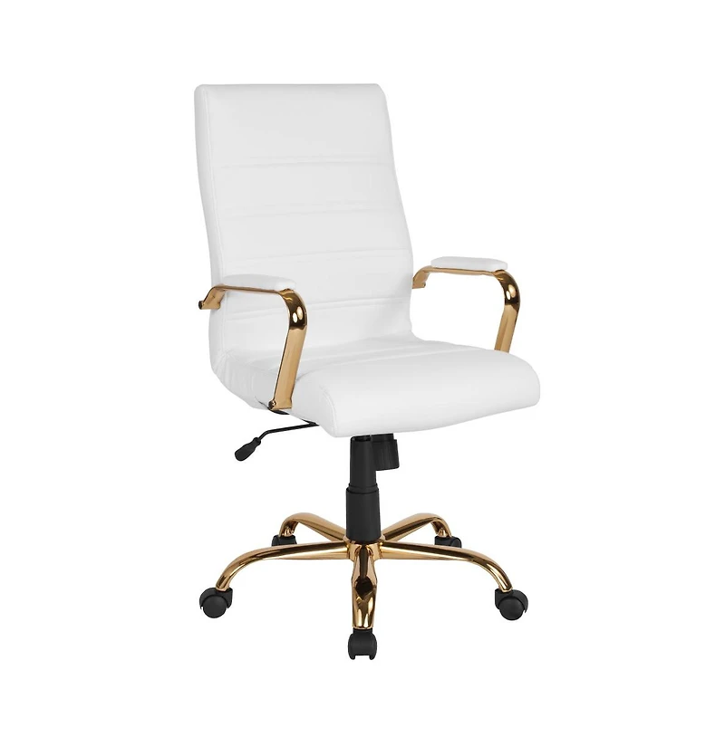 Milano Contemporary High-Back Home Office Chair With Padded Arms