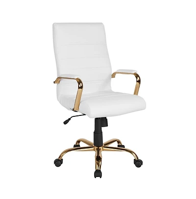 Milano Contemporary High-Back Home Office Chair With Padded Arms