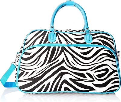 World Traveler Zebra 21-inch Carry-On Shoulder Duffel Bag