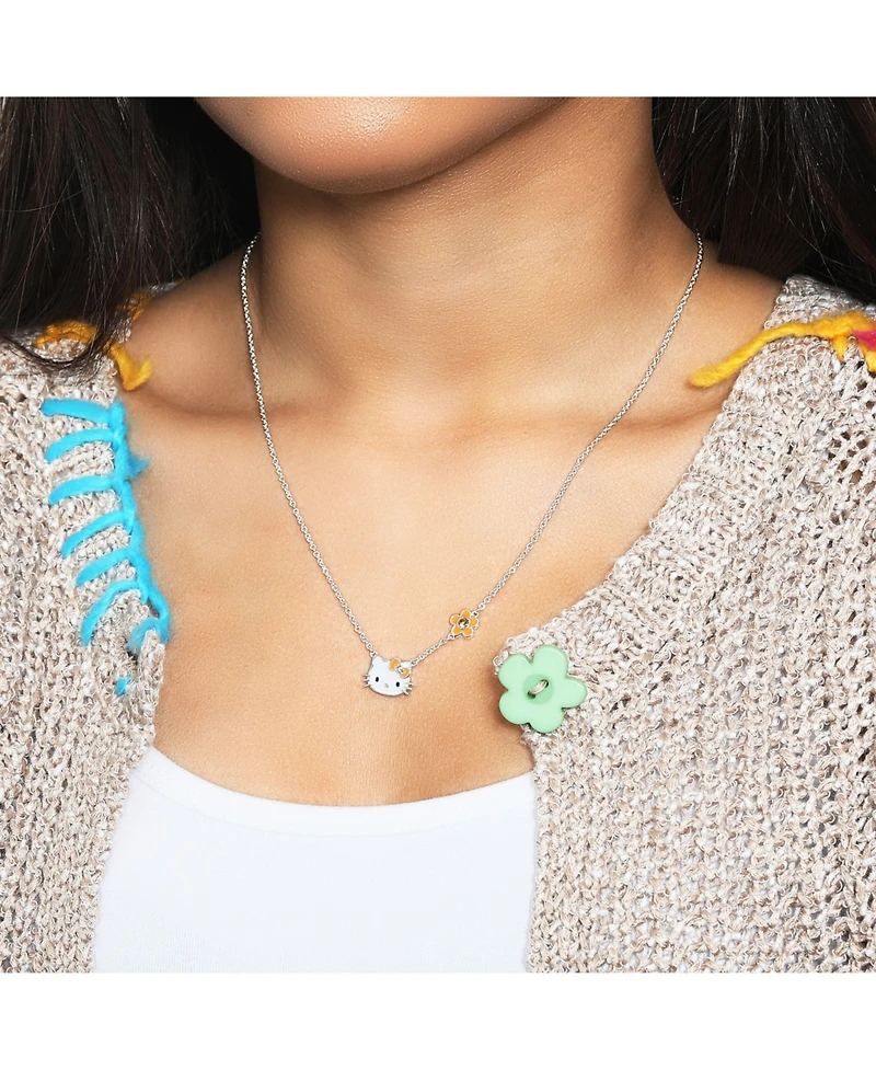 Hello Kitty Womens Birthstone Necklace - November