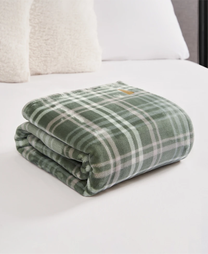 Lucky Brand Camper Plaid Cozy Plush Throw, 50" x 70"