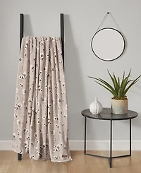 Lucky Brand Daisy Floral Cozy Plush Throw, 50" x 70"