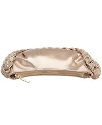 Nina Braided Crystal Hobo Bag