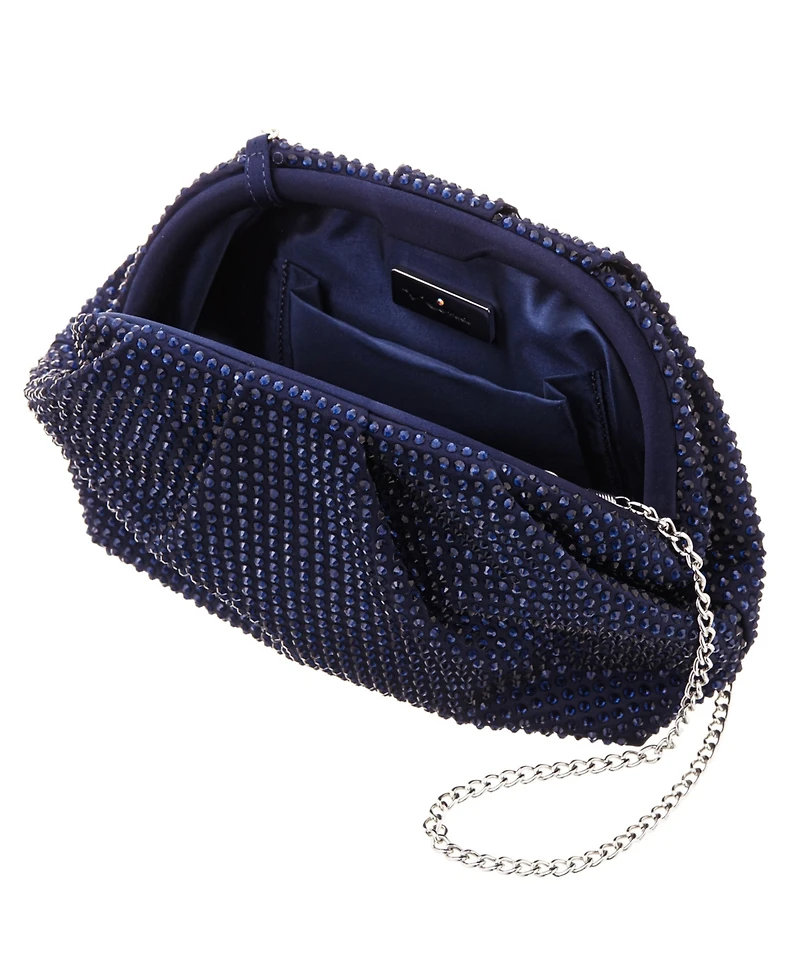 Nina Crystal Encrusted Frame Clutch