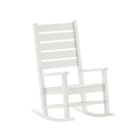 Fielder Contemporary Rocking Chair, All-Weather Hdpe Indoor/Outdoor Rocker