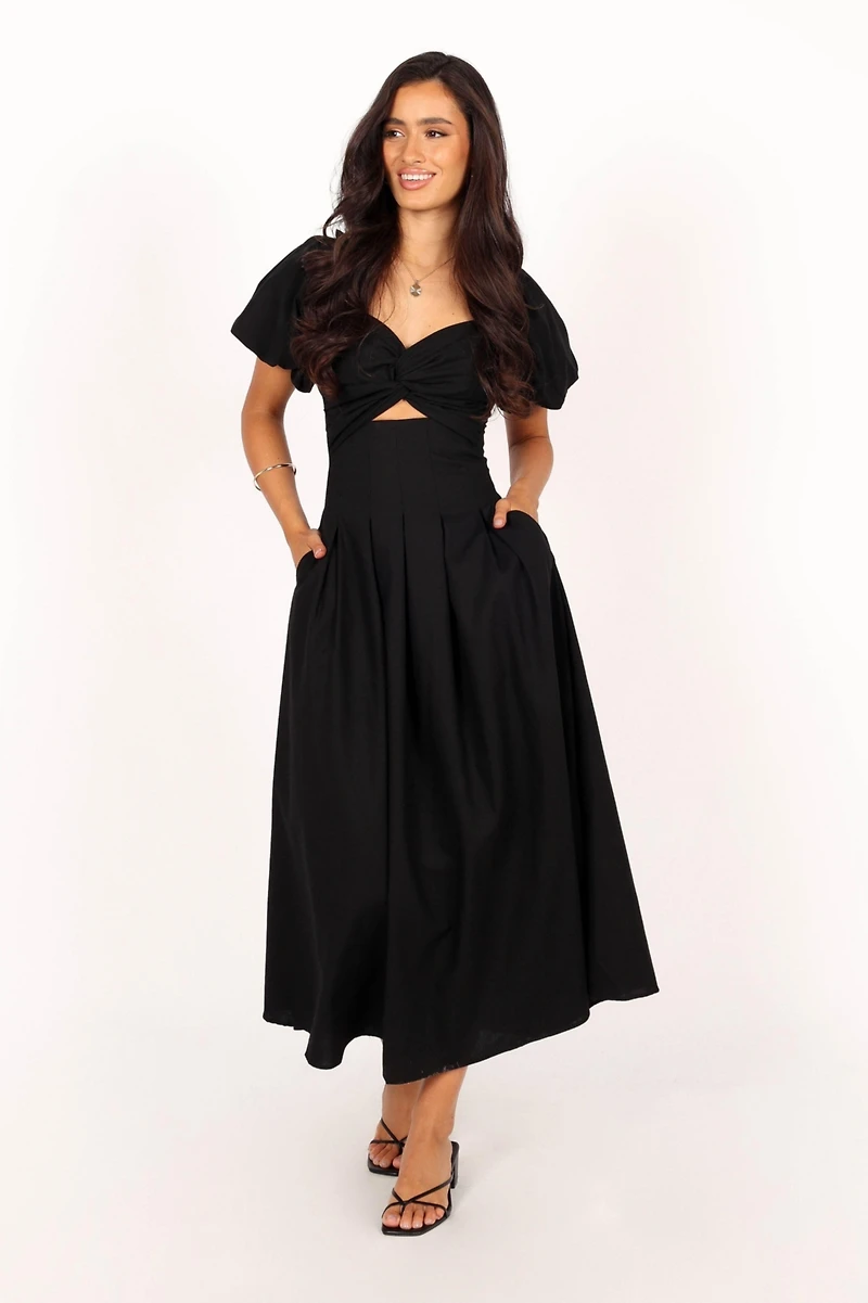 Petal and Pup Maria Puff Sleeve Midi Dresses