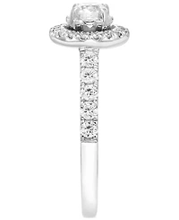 Diamond Halo Engagement Ring (1 ct. t.w.) in 14k White Gold