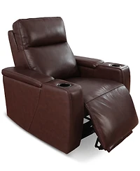 Greymel 37" Zero Gravity Leather Chair with Power Headrest, Created for Macy's