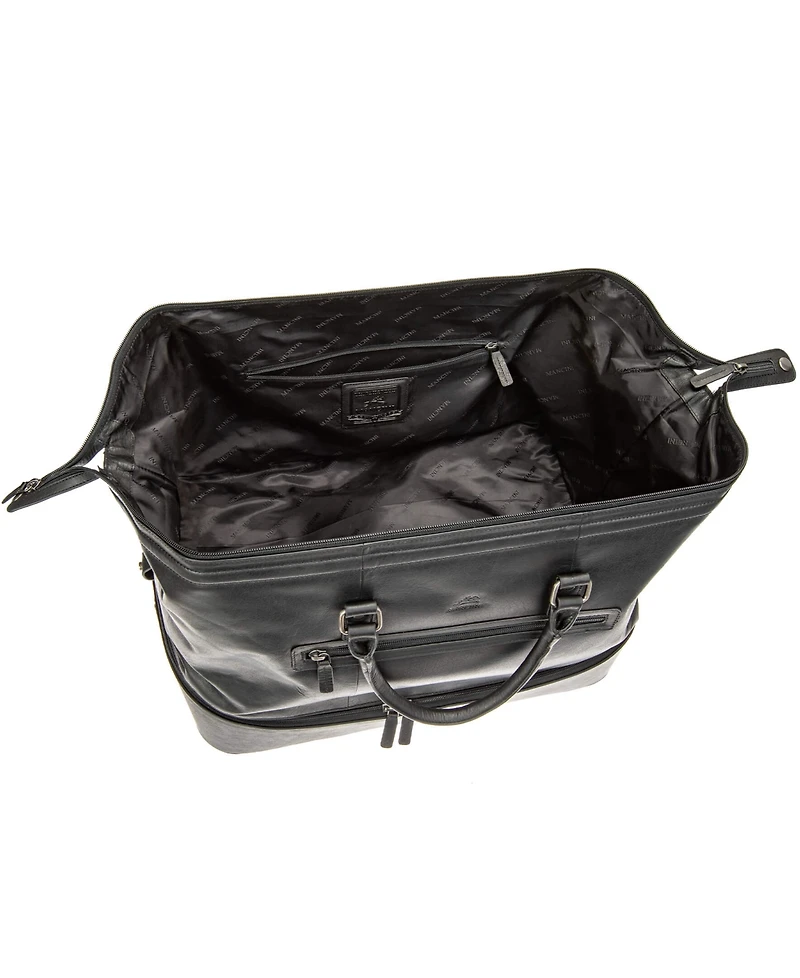 Mancini Men's Buffalo Double Compartment Duffle Bag