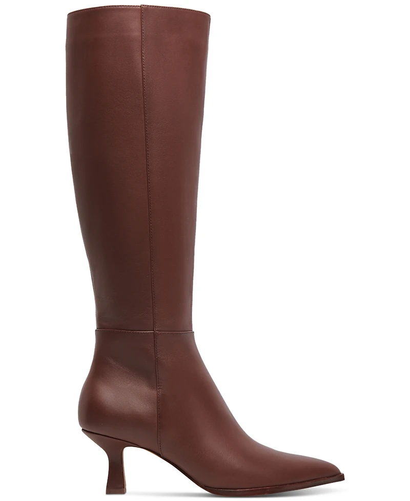 Dolce Vita Women's Auggie Pointed-Toe Kitten-Heel Knee-High Dress Boots