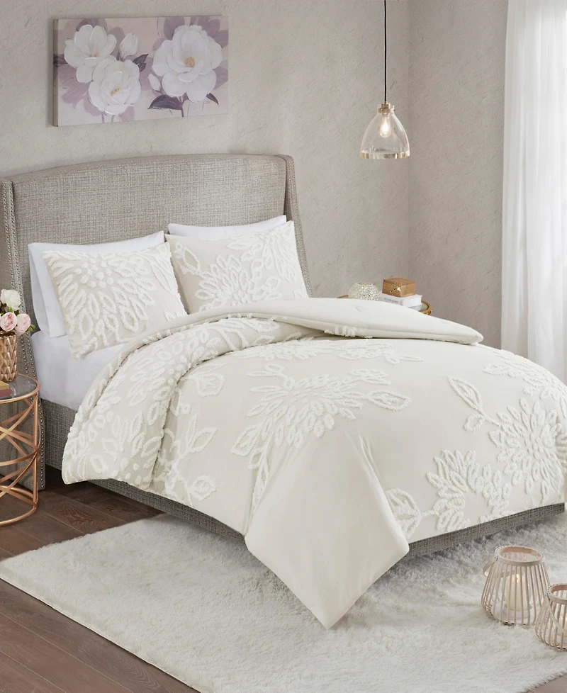 Madison Park Veronica Floral 3-Pc. Duvet Cover Set, King/California King