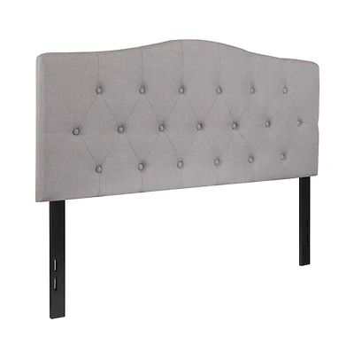 Arched Full Button Tufted Upholstered Headboard