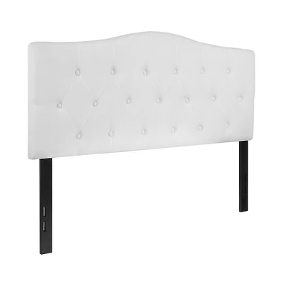 Arched Full Button Tufted Upholstered Headboard
