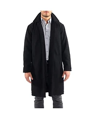 Alpine Swiss Men's Zach Men s Wool Blend Overcoat – Knee-Length Trench Coat, Runs Large for Layering Over Suits or Sweaters