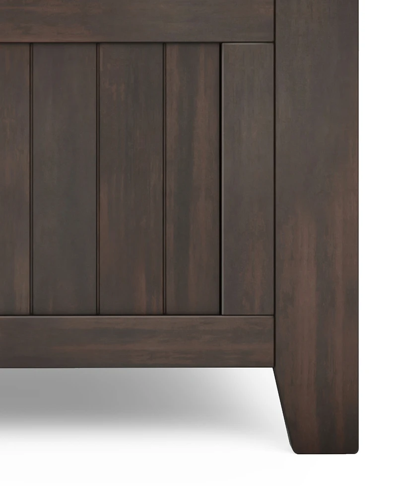 Simpli Home Acadian 25" Solid Wood Small Entryway Storage Bench