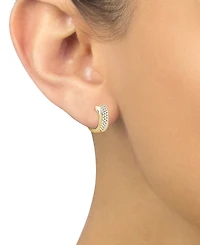 Diamond Pave Small Hoop Earrings (1/2 ct. t.w.) in 14k Gold