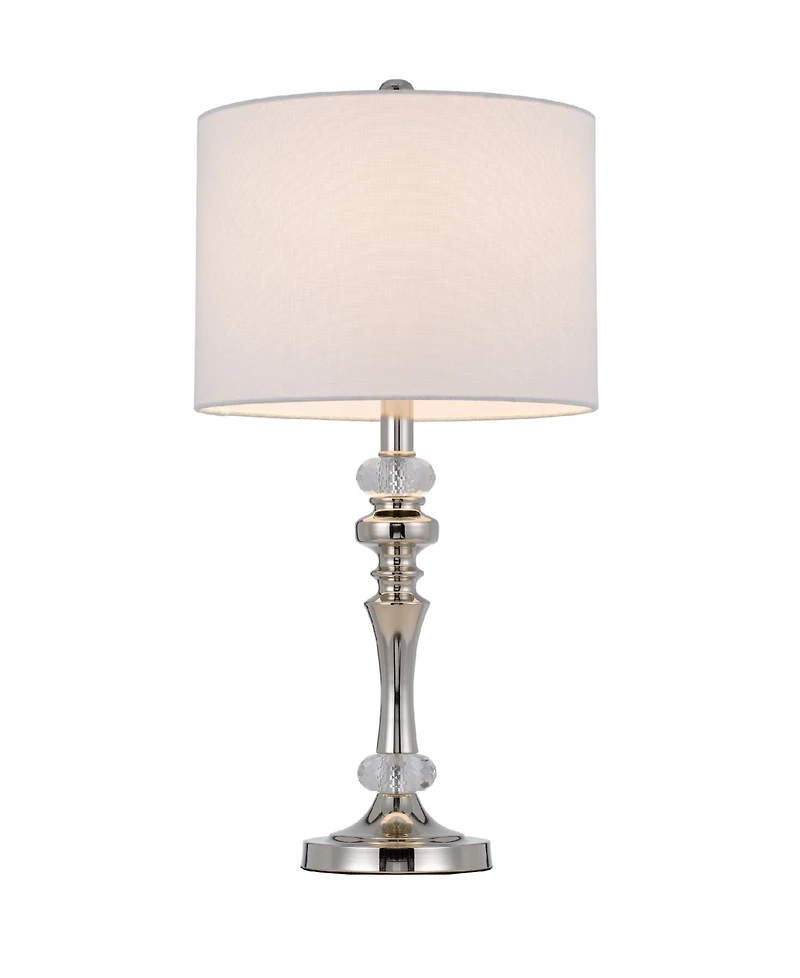 Effingham 24" Height Metal and Crystal Lamp Set