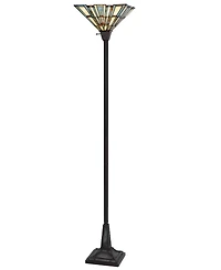 72" Height Metal and Resin Torchiere