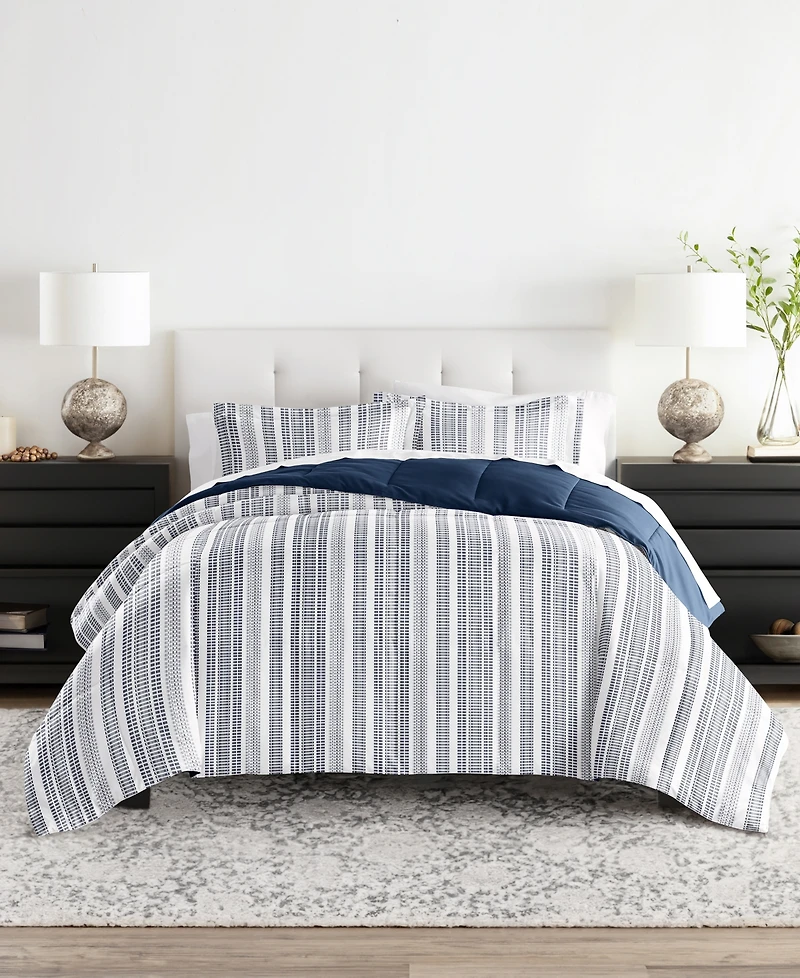 ienjoy Home Farmhouse Dreams Reversible 3-Pc. Comforter Set, King/California King