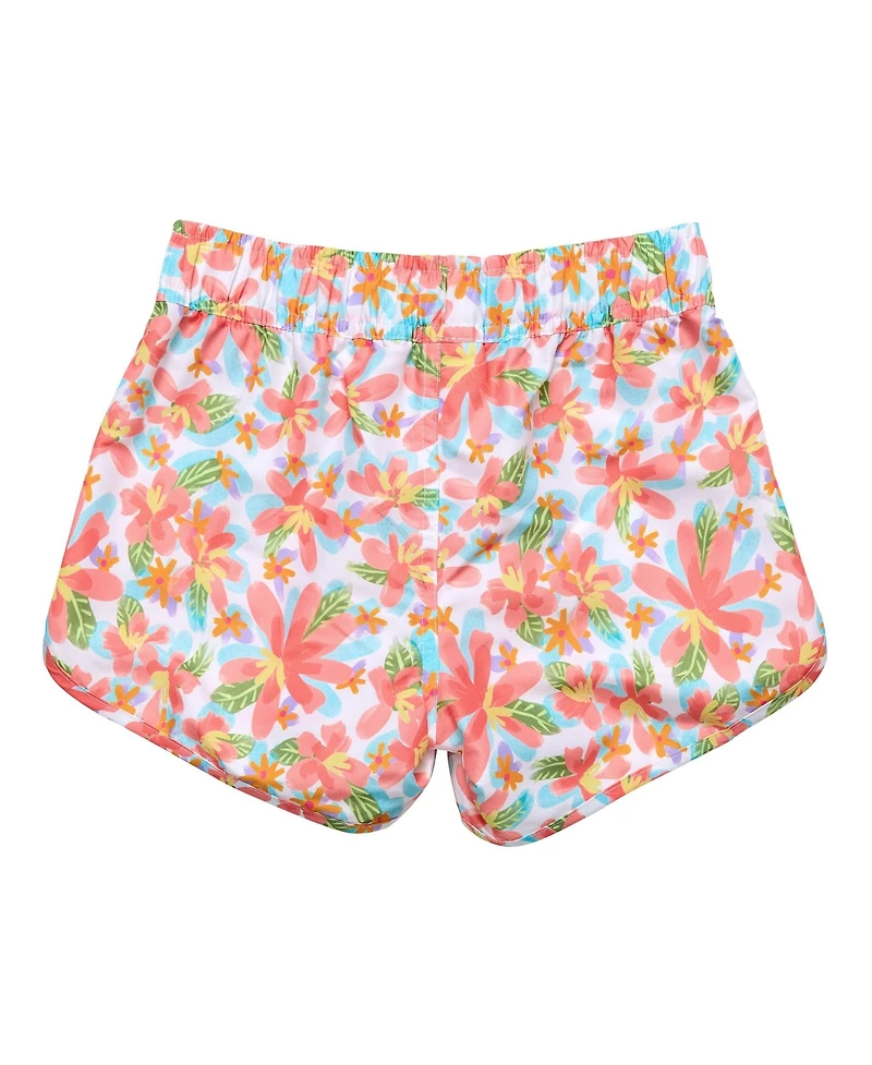 Toddler, Child Girl Hawaiian Luau Sustainable Board Shorts