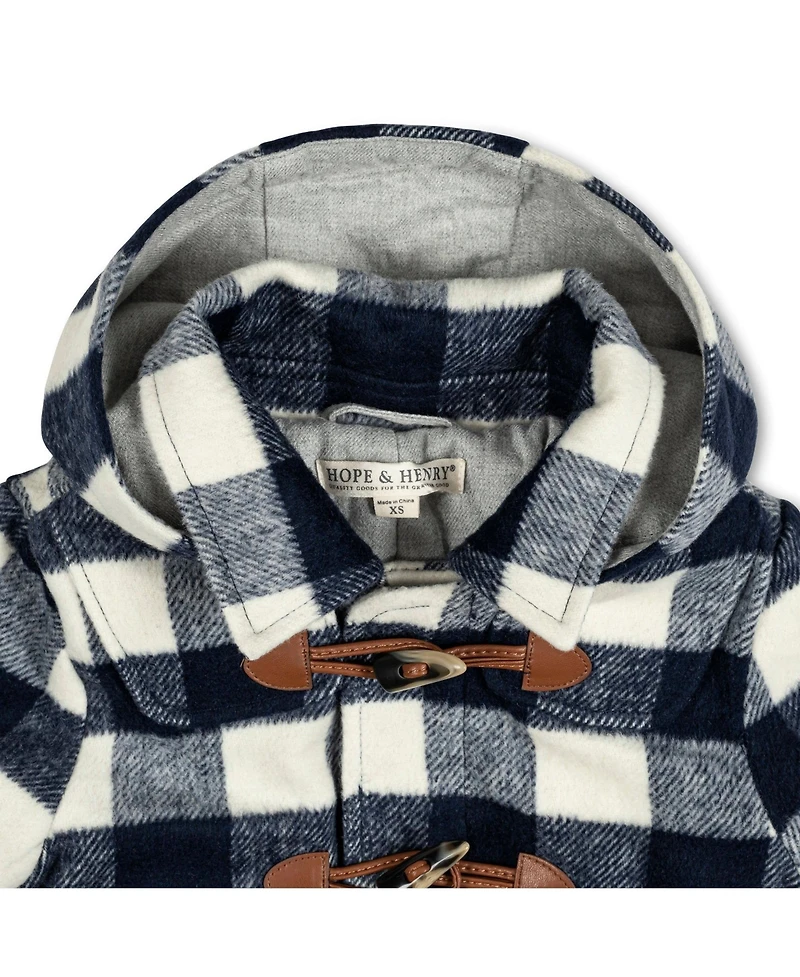 Hope & Henry Boys Toggle Duffle Coat with Detachable Hood