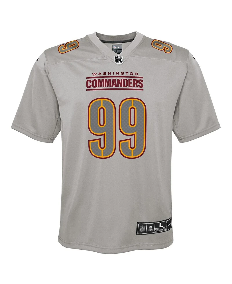 Big Boys Nike Chase Young Gray Washington Commanders Atmosphere Fashion Game Jersey