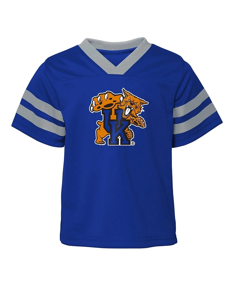 Toddler Boys and Girls Royal Kentucky Wildcats Two-Piece Red Zone Jersey Pants Set