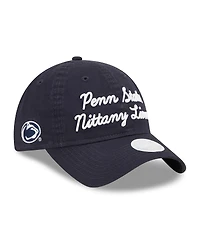 Women's New Era Navy Penn State Nittany Lions Script 9TWENTY Adjustable Hat