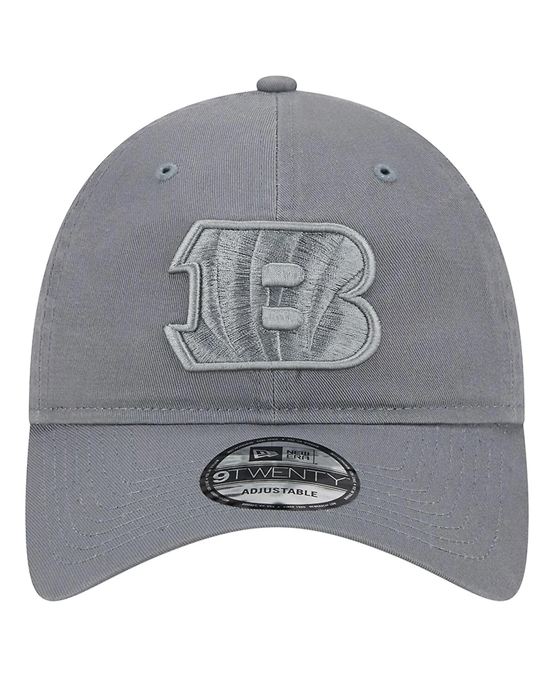 Men's New Era Gray Cincinnati Bengals Color Pack 9TWENTY Adjustable Hat