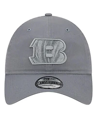 Men's New Era Gray Cincinnati Bengals Color Pack 9TWENTY Adjustable Hat