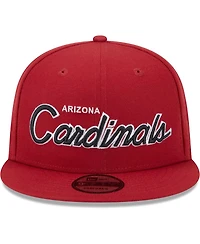 Men's New Era Cardinal Arizona Cardinals Main Script 9FIFTY Snapback Hat